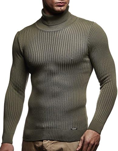 Leif Nelson Sweater Sweater Slim Fit | צוואר פולו לגברים לונגסליי | סוודר צווארון גולף שרוול ארוך לגברים